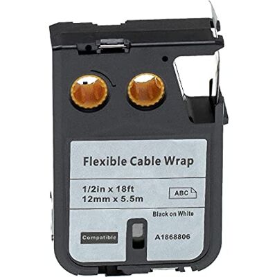 vhbw Ruban compatible avec Dymo XTL 500, 300 imprimante d'étiquettes 5,5m x 12mm Noir sur Blanc, câble flexible enroulé - Publicité vhbw Ruban compatible avec Dymo XTL 500, 300 imprimante d'étiquettes 5,5m x 12mm Noir sur Blanc, câble flexible enroulé - Publicité