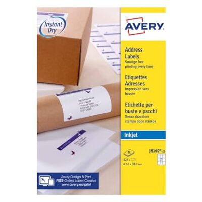 Avery 572009 Etiquettes Blanc - Publicité Avery 572009 Etiquettes Blanc - Publicité