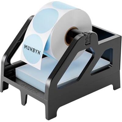 MUNBYN Porte-Étiquettes Thermique 2-En-1, Compatible Avec Les Etiquette Thermique 4x6",Étiquettes,Rouleau Etiquettes Autocollantes,Petites Étiquettes Continues, Compatible Avec Phomemo,Itari. Noir - Publicité MUNBYN Porte-Étiquettes Thermique 2-En-1, Compatible Avec Les Etiquette Thermique 4x6",Étiquettes,Rouleau Etiquettes Autocollantes,Petites Étiquettes Continues, Compatible Avec Phomemo,Itari. Noir - Publicité