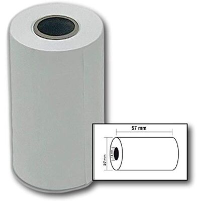 UNIVERS GRAPHIQUE Lot de 100 Bobines, rouleau thermique 57 x 27 x 12 pour Pidion ou terminal de paiement PORTABLE un mini rouleau papier thermique pour paiement mobile (Pidion, lngenico 8550) (Lot de 100) - Publicité UNIVERS GRAPHIQUE Lot de 100 Bobines, rouleau thermique 57 x 27 x 12 pour Pidion ou terminal de paiement PORTABLE un mini rouleau papier thermique pour paiement mobile (Pidion, lngenico 8550) (Lot de 100) - Publicité