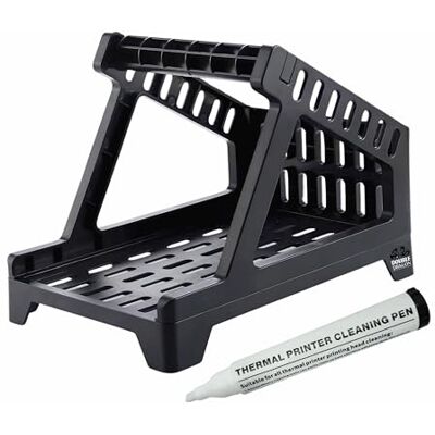 Dragon , Support et Distributeur de Labels Thermiques sur Rouleau et Fanfold, avec Stylo Nettoyant, Pour Labels 4x6, Accessoire pour Imprimante de Labels Thermiques de Bureau (Noir) - Publicité Dragon , Support et Distributeur de Labels Thermiques sur Rouleau et Fanfold, avec Stylo Nettoyant, Pour Labels 4x6, Accessoire pour Imprimante de Labels Thermiques de Bureau (Noir) - Publicité