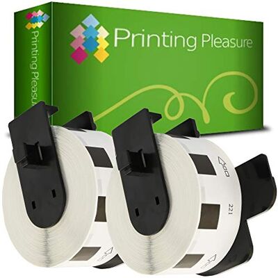 Printing Pleasure 2 x DK11221 Étiquettes carré pour Brother P-Touch QL-500 QL-500BW QL-550 QL-570 QL-700 QL-720NW QL-800 QL-810W QL-820NWB QL-1050 QL-1100 QL-1110NWB 23mm x 23mm 1000 Étiquettes par Rouleau - Publicité Printing Pleasure 2 x DK11221 Étiquettes carré pour Brother P-Touch QL-500 QL-500BW QL-550 QL-570 QL-700 QL-720NW QL-800 QL-810W QL-820NWB QL-1050 QL-1100 QL-1110NWB 23mm x 23mm 1000 Étiquettes par Rouleau - Publicité