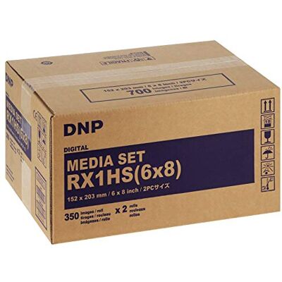 DNP Paper DSRX1HS-6X8 2 rouleaux à 350 imprimés. 15x20 pour DS-RX1HS - Publicité DNP Paper DSRX1HS-6X8 2 rouleaux à 350 imprimés. 15x20 pour DS-RX1HS - Publicité