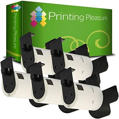 Printing Pleasure 5 x DK11207 CD/DVD Étiquettes Rondes pour Brother P-Touch QL-500 QL-500BW QL-550 QL-570 QL-700 QL-720NW QL-800 QL-810W QL-1050 QL-1100 QL-1110NWB 58mm x 58mm 100 Étiquettes par Rouleau - Publicité Printing Pleasure 5 x DK11207 CD/DVD Étiquettes Rondes pour Brother P-Touch QL-500 QL-500BW QL-550 QL-570 QL-700 QL-720NW QL-800 QL-810W QL-1050 QL-1100 QL-1110NWB 58mm x 58mm 100 Étiquettes par Rouleau - Publicité