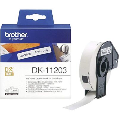 Brother DK-11203 Aktenetiketten 17 x 87 mm 300 Etikett(en) ( 1 Rolle(n) x 300 ) für QL 1050, 1060, 500, 550, 560, 570, 580, 650, 700, 710, 720 - Publicité Brother DK-11203 Aktenetiketten 17 x 87 mm 300 Etikett(en) ( 1 Rolle(n) x 300 ) für QL 1050, 1060, 500, 550, 560, 570, 580, 650, 700, 710, 720 - Publicité