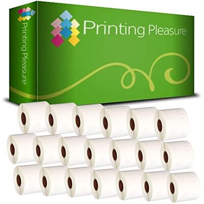 Printing Pleasure 20 x 99015 Étiquettes pour Dymo LabelWriter & Seiko Imprimante d'étiquettes 54mm x 70mm 320 Étiquettes par Rouleau - Publicité Printing Pleasure 20 x 99015 Étiquettes pour Dymo LabelWriter & Seiko Imprimante d'étiquettes 54mm x 70mm 320 Étiquettes par Rouleau - Publicité