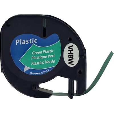vhbw Ruban plastique compatible avec Dymo LetraTag LT-100T LT-100H, 2000 imprimante d'étiquettes 4m x 12mm Noir sur Vert, plastique - Publicité vhbw Ruban plastique compatible avec Dymo LetraTag LT-100T LT-100H, 2000 imprimante d'étiquettes 4m x 12mm Noir sur Vert, plastique - Publicité