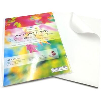 EVG Evergreen Goods A4 Blanc Mat Imperméable Autocollant Vinyle 10 Feuilles Papier Auto-Adhésif en PVC Jet d'Encre, Étiquettes Imprimables Lot Evergreen Goods Ltd Idéal pour créer étiquettes - Publicité EVG Evergreen Goods A4 Blanc Mat Imperméable Autocollant Vinyle 10 Feuilles Papier Auto-Adhésif en PVC Jet d'Encre, Étiquettes Imprimables Lot Evergreen Goods Ltd Idéal pour créer étiquettes - Publicité