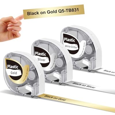 Phomemo 3x Ruban d'étiquettes P12&P12-Pro 12mm x 4m Noir sur Multicolore - Publicité Phomemo 3x Ruban d'étiquettes P12&P12-Pro 12mm x 4m Noir sur Multicolore - Publicité