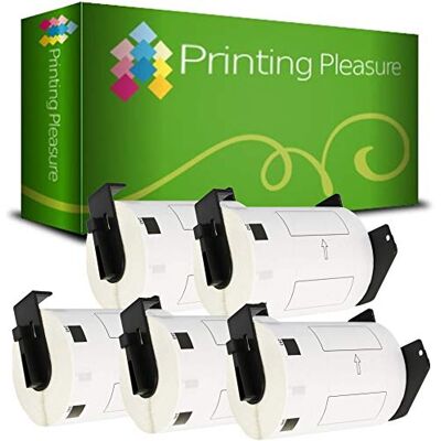 Printing Pleasure 5 x DK11240 Étiquettes pour Brother P-Touch QL-1050 QL-1060N QL-1100 QL-1110NWB 102mm x 51mm 600 Étiquettes par Rouleau - Publicité Printing Pleasure 5 x DK11240 Étiquettes pour Brother P-Touch QL-1050 QL-1060N QL-1100 QL-1110NWB 102mm x 51mm 600 Étiquettes par Rouleau - Publicité