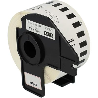 vhbw Rouleau d'étiquettes + support 38mm x 30,48m (1 étiquette) compatible avec Brother PT QL-560, QL560VP, QL-570 étiqueteuse blanc - Publicité vhbw Rouleau d'étiquettes + support 38mm x 30,48m (1 étiquette) compatible avec Brother PT QL-560, QL560VP, QL-570 étiqueteuse blanc - Publicité