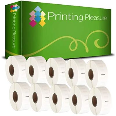 Printing Pleasure 10 x 11352 Étiquettes pour Dymo LabelWriter & Seiko Imprimante d'étiquettes 25mm x 54mm 500 Étiquettes par Rouleau - Publicité Printing Pleasure 10 x 11352 Étiquettes pour Dymo LabelWriter & Seiko Imprimante d'étiquettes 25mm x 54mm 500 Étiquettes par Rouleau - Publicité