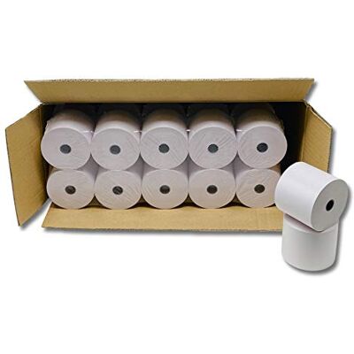 UNIVERS GRAPHIQUE 50 Rouleaux de recharge pour calculatrices et caisses enregistreuses à impression NON THERMIQUE papier 1 feuile électrique bobine Blanc 57 x 70 x 12 mm Bobine Comptable 57x70 Afn7 60g - Publicité UNIVERS GRAPHIQUE 50 Rouleaux de recharge pour calculatrices et caisses enregistreuses à impression NON THERMIQUE papier 1 feuile électrique bobine Blanc 57 x 70 x 12 mm Bobine Comptable 57x70 Afn7 60g - Publicité