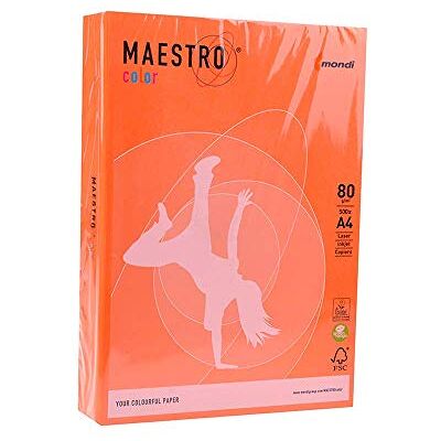 Mondi Maestro Colour Ramette de papier coloré A4 80 ff. 500 couleur orange - Publicité Mondi Maestro Colour Ramette de papier coloré A4 80 ff. 500 couleur orange - Publicité