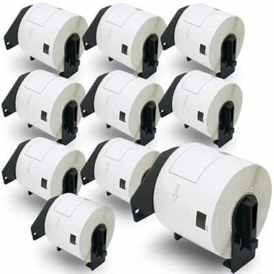 BETCKEY 10 Rouleaux DK-11202 Étiquettes de Transport Compatible avec Brother, 62mm x 100mm, 3000 Étiquettes pour Imprimantes d'Étiquettes QL Brother - Publicité BETCKEY 10 Rouleaux DK-11202 Étiquettes de Transport Compatible avec Brother, 62mm x 100mm, 3000 Étiquettes pour Imprimantes d'Étiquettes QL Brother - Publicité