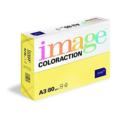 IMAGE Coloraction Papier de couleur Jaune Canary 80 g/m² A3 Ramette de 500 feuilles - Publicité IMAGE Coloraction Papier de couleur Jaune Canary 80 g/m² A3 Ramette de 500 feuilles - Publicité