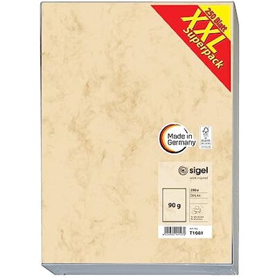 Sigel T1081 Papier Marbré Beige - Papier - Publicité Sigel T1081 Papier Marbré Beige - Papier - Publicité