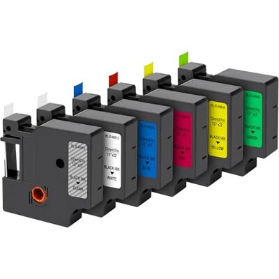 PHONILLICO Lot de 6 Rubans Blanc/Transparent/Bleu/Jaune/Rouge/Vert pour étiqueteuse compatible Dymo LabelManager 150 280 350 450 LabelPoint 200 300 LabelWriter 450Duo Étiquette 12mm x 7m ® - Publicité PHONILLICO Lot de 6 Rubans Blanc/Transparent/Bleu/Jaune/Rouge/Vert pour étiqueteuse compatible Dymo LabelManager 150 280 350 450 LabelPoint 200 300 LabelWriter 450Duo Étiquette 12mm x 7m ® - Publicité