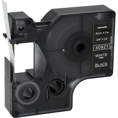 vhbw Ruban remplacement pour Dymo D1, 40921 pour imprimante d'étiquettes 7m x 9mm Blanc sur Noir - Publicité vhbw Ruban remplacement pour Dymo D1, 40921 pour imprimante d'étiquettes 7m x 9mm Blanc sur Noir - Publicité