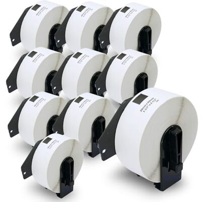 BETCKEY - DK1201-Y10 - Blanc - 29x90mm - Rouleaux étiquettes - Publicité BETCKEY - DK1201-Y10 - Blanc - 29x90mm - Rouleaux étiquettes - Publicité
