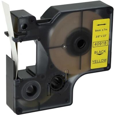 vhbw Ruban remplacement pour Dymo D1, 40918 pour imprimante d'étiquettes 7m x 9mm Noir sur Jaune - Publicité vhbw Ruban remplacement pour Dymo D1, 40918 pour imprimante d'étiquettes 7m x 9mm Noir sur Jaune - Publicité