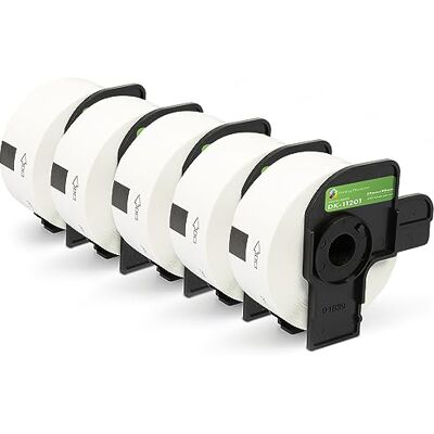 Printing Pleasure 5x Compatible DK-11201 29mm x 90mm Étiquettes d'adressage standard (400 Étiquettes par rouleau) pour Brother P-Touch QL-500 550 570 700 710W 720NW 800 810W 820NWB 1050 1100 1110NWB, Papier thermique - Publicité Printing Pleasure 5x Compatible DK-11201 29mm x 90mm Étiquettes d'adressage standard (400 Étiquettes par rouleau) pour Brother P-Touch QL-500 550 570 700 710W 720NW 800 810W 820NWB 1050 1100 1110NWB, Papier thermique - Publicité