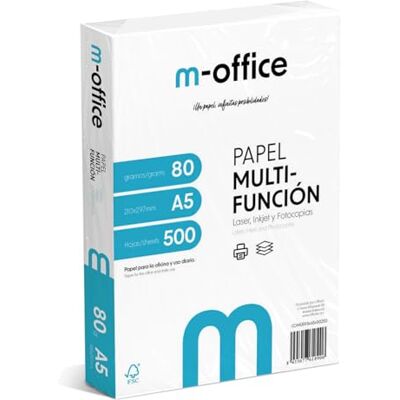 m-office Pack de Papier A5 - 80g/m² pour Imprimantes Inkjet & Laser - Publicité m-office Pack de Papier A5 - 80g/m² pour Imprimantes Inkjet & Laser - Publicité
