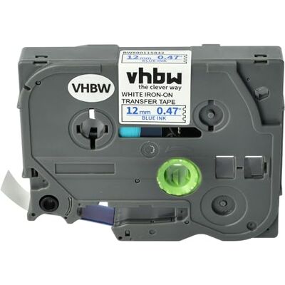 vhbw Ruban compatible avec Brother PT D600 D600VP, E100, E100VP imprimante d'étiquettes 4m x 12mm Bleu sur Blanc, plastique, thermocollant - Publicité vhbw Ruban compatible avec Brother PT D600 D600VP, E100, E100VP imprimante d'étiquettes 4m x 12mm Bleu sur Blanc, plastique, thermocollant - Publicité