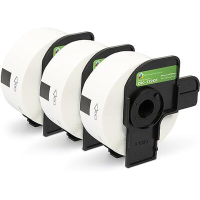 Printing Pleasure 3x Compatible DK-11201 29mm x 90mm Étiquettes d'adressage standard (400 Étiquettes par rouleau) pour Brother P-Touch QL-500 550 570 700 710W 720NW 800 810W 820NWB 1050 1100 1110NWB, Papier thermique - Publicité Printing Pleasure 3x Compatible DK-11201 29mm x 90mm Étiquettes d'adressage standard (400 Étiquettes par rouleau) pour Brother P-Touch QL-500 550 570 700 710W 720NW 800 810W 820NWB 1050 1100 1110NWB, Papier thermique - Publicité