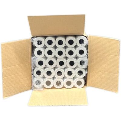 UNIVERS GRAPHIQUE Lot de 50 Bobines, rouleau thermique 57 x 30 x 12 pour machine carte bancaire et imprimante portative type lngenico 8550, mini rouleaux Format : 57 x 30 x 12 (lot de 50) - Publicité UNIVERS GRAPHIQUE Lot de 50 Bobines, rouleau thermique 57 x 30 x 12 pour machine carte bancaire et imprimante portative type lngenico 8550, mini rouleaux Format : 57 x 30 x 12 (lot de 50) - Publicité