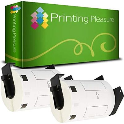 Printing Pleasure 2 x DK11240 Étiquettes pour Brother P-Touch QL-1050 QL-1060N QL-1100 QL-1110NWB 102mm x 51mm 600 Étiquettes par Rouleau - Publicité Printing Pleasure 2 x DK11240 Étiquettes pour Brother P-Touch QL-1050 QL-1060N QL-1100 QL-1110NWB 102mm x 51mm 600 Étiquettes par Rouleau - Publicité