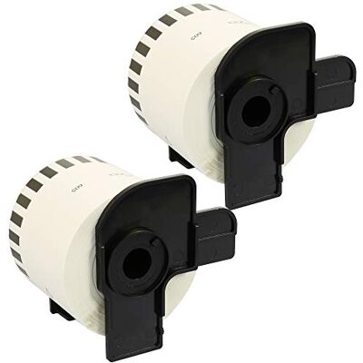 PRESTIGE CARTRIDGE 2 Rouleaux DK-44605 Étiquettes adhésives enlevables jaune continues pour Imprimante Brother QL-500 550 560 570 580N 700 710W 800 810W 820NWB 1050 1060N 1100 1110NWB (62mm x 30.48m) - Publicité PRESTIGE CARTRIDGE 2 Rouleaux DK-44605 Étiquettes adhésives enlevables jaune continues pour Imprimante Brother QL-500 550 560 570 580N 700 710W 800 810W 820NWB 1050 1060N 1100 1110NWB (62mm x 30.48m) - Publicité