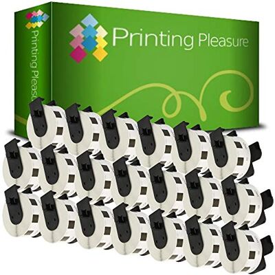 Printing Pleasure 20 x DK11221 Étiquettes carré pour Brother P-Touch QL-500 QL-500BW QL-550 QL-570 QL-700 QL-720NW QL-800 QL-810W QL-820NWB QL-1050 QL-1100 QL-1110NWB 23mm x 23mm 1000 Étiquettes par Rouleau - Publicité Printing Pleasure 20 x DK11221 Étiquettes carré pour Brother P-Touch QL-500 QL-500BW QL-550 QL-570 QL-700 QL-720NW QL-800 QL-810W QL-820NWB QL-1050 QL-1100 QL-1110NWB 23mm x 23mm 1000 Étiquettes par Rouleau - Publicité