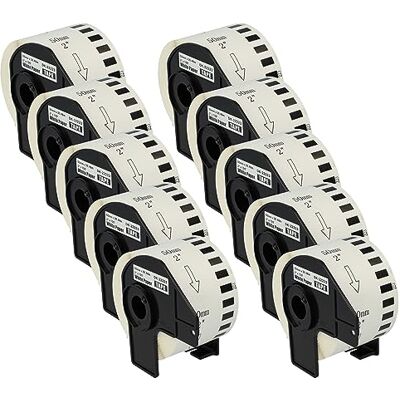vhbw 10x Rouleau d'étiquettes + support 50mm x 30,48m (1 étiquette) compatible avec Brother PT QL-810WC, QL-810 Series étiqueteuse premium blanc - Publicité vhbw 10x Rouleau d'étiquettes + support 50mm x 30,48m (1 étiquette) compatible avec Brother PT QL-810WC, QL-810 Series étiqueteuse premium blanc - Publicité