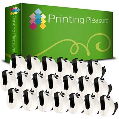 Printing Pleasure 20 x DK11201 Étiquettes d'adressage pour Brother P-Touch QL-500 QL-500BW QL-550 QL-570 QL-700 QL-720NW QL-800 QL-810W QL-820NWB QL-1050 QL-1100 QL-1110NWB 29mm x 90mm 400 Étiquettes par Rouleau - Publicité Printing Pleasure 20 x DK11201 Étiquettes d'adressage pour Brother P-Touch QL-500 QL-500BW QL-550 QL-570 QL-700 QL-720NW QL-800 QL-810W QL-820NWB QL-1050 QL-1100 QL-1110NWB 29mm x 90mm 400 Étiquettes par Rouleau - Publicité
