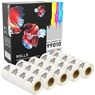 PRESTIGE CARTRIDGE 20 Compatibles Rouleaux SLP-2RL SLP-2RLH 28 mm x 89 mm Étiquettes (130 étiquettes par rouleau) pour Seiko Smart SLP Pro Plus 100 120 200 220 240 410 420 430 440 450 - Publicité PRESTIGE CARTRIDGE 20 Compatibles Rouleaux SLP-2RL SLP-2RLH 28 mm x 89 mm Étiquettes (130 étiquettes par rouleau) pour Seiko Smart SLP Pro Plus 100 120 200 220 240 410 420 430 440 450 - Publicité