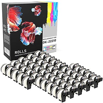 PRESTIGE CARTRIDGE 50 Compatibles DK-22210 29mm x 30.48m Étiquettes continues pour Brother P-Touch QL-500 QL-550 QL-560 QL-570 QL-580N QL-700 QL-720NW QL-800 QL-810W QL-820NWB QL-1050 QL-1060N QL-1100 QL-1110NWB - Publicité PRESTIGE CARTRIDGE 50 Compatibles DK-22210 29mm x 30.48m Étiquettes continues pour Brother P-Touch QL-500 QL-550 QL-560 QL-570 QL-580N QL-700 QL-720NW QL-800 QL-810W QL-820NWB QL-1050 QL-1060N QL-1100 QL-1110NWB - Publicité