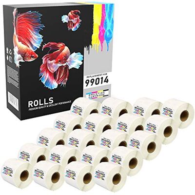 PRESTIGE CARTRIDGE 20x 99014 S0722430 54mm x 101mm Papier Étiquettes pour Dymo LabelWriter 4XL, 310, 320, 330, 400, 450 Turbo/Twin Turbo/Duo & Seiko Smart Etiqueteuses (220 Étiquettes par Rouleau) - Publicité PRESTIGE CARTRIDGE 20x 99014 S0722430 54mm x 101mm Papier Étiquettes pour Dymo LabelWriter 4XL, 310, 320, 330, 400, 450 Turbo/Twin Turbo/Duo & Seiko Smart Etiqueteuses (220 Étiquettes par Rouleau) - Publicité