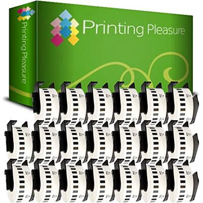 Printing Pleasure 20 x DK22210 Étiquettes Continues pour Brother P-Touch QL-500 QL-500BW QL-550 QL-560VP QL-570 QL-700 QL-710W QL-720NW QL-800 QL-810W QL-820NWB QL-1050 QL-1060N QL-1100 QL-1110NWB 29mm x 30.48m - Publicité Printing Pleasure 20 x DK22210 Étiquettes Continues pour Brother P-Touch QL-500 QL-500BW QL-550 QL-560VP QL-570 QL-700 QL-710W QL-720NW QL-800 QL-810W QL-820NWB QL-1050 QL-1060N QL-1100 QL-1110NWB 29mm x 30.48m - Publicité