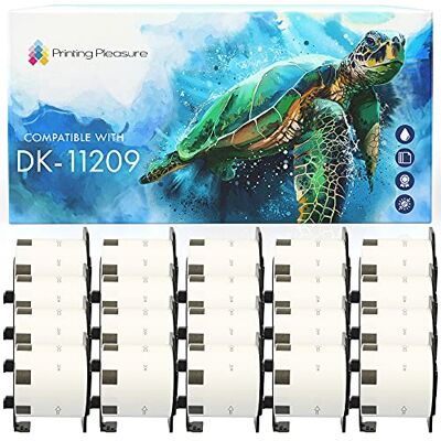 Printing Pleasure 20x Compatible DK-11209 29mm x 62mm Étiquettes d'adressage (800 Étiquettes par rouleau) pour Brother P-Touch QL-500 550 560 570 700 710W 720NW 800 810W 820NWB 1050 1060N 1100 1110NWB, Papier thermique - Publicité Printing Pleasure 20x Compatible DK-11209 29mm x 62mm Étiquettes d'adressage (800 Étiquettes par rouleau) pour Brother P-Touch QL-500 550 560 570 700 710W 720NW 800 810W 820NWB 1050 1060N 1100 1110NWB, Papier thermique - Publicité
