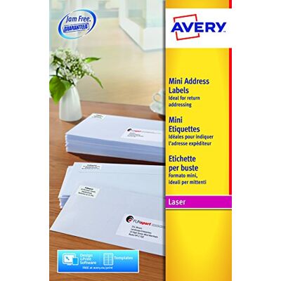 Avery J8 Mini Etiquettes, Blanc - Publicité Avery J8 Mini Etiquettes, Blanc - Publicité
