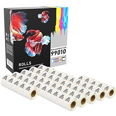PRESTIGE CARTRIDGE 50x 99010 S0722370 28mm x 89mm Papier Étiquettes adresse pour Dymo LabelWriter 4XL 310 320 330 400 450 Turbo/Twin Turbo/Duo & Seiko Smart Etiqueteuses (130 Étiquettes par Rouleau) - Publicité PRESTIGE CARTRIDGE 50x 99010 S0722370 28mm x 89mm Papier Étiquettes adresse pour Dymo LabelWriter 4XL 310 320 330 400 450 Turbo/Twin Turbo/Duo & Seiko Smart Etiqueteuses (130 Étiquettes par Rouleau) - Publicité