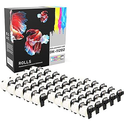 PRESTIGE CARTRIDGE 50x DK11202 62mm x 100mm Papier Étiquettes d'expédition pour Brother P-Touch QL-500 QL-550 QL-570 QL-700 QL-720 QL-800 QL-810 QL-820 QL-1100 QL-1110 (300 Étiquettes par Rouleau) - Publicité PRESTIGE CARTRIDGE 50x DK11202 62mm x 100mm Papier Étiquettes d'expédition pour Brother P-Touch QL-500 QL-550 QL-570 QL-700 QL-720 QL-800 QL-810 QL-820 QL-1100 QL-1110 (300 Étiquettes par Rouleau) - Publicité