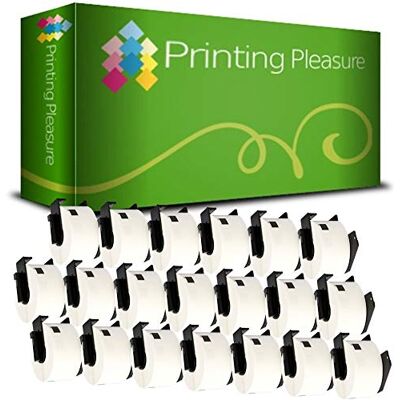 Printing Pleasure 20 x DK11208 Étiquettes pour Brother P-Touch QL-500 QL-500BW QL-550 QL-570 QL-700 QL-720NW QL-800 QL-810W QL-820NWB QL-1050 QL-1060N QL-1100 QL-1110NWB 38mm x 90mm 400 Étiquettes par Rouleau - Publicité Printing Pleasure 20 x DK11208 Étiquettes pour Brother P-Touch QL-500 QL-500BW QL-550 QL-570 QL-700 QL-720NW QL-800 QL-810W QL-820NWB QL-1050 QL-1060N QL-1100 QL-1110NWB 38mm x 90mm 400 Étiquettes par Rouleau - Publicité
