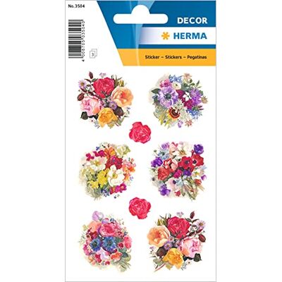 HERMA 3504 Multicolore Permanent autocollant décoratif Autocollants décoratifs (Multicolore, Permanent, Papier, Flower, 3 feuilles) - Publicité HERMA 3504 Multicolore Permanent autocollant décoratif Autocollants décoratifs (Multicolore, Permanent, Papier, Flower, 3 feuilles) - Publicité