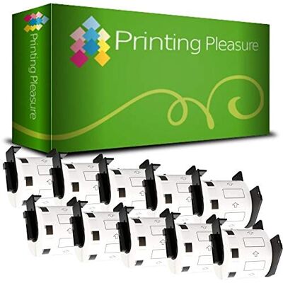 Printing Pleasure 10 x DK11209 Étiquettes d'adressage pour Brother P-Touch QL-500 QL-500BW QL-550 QL-570 QL-700 QL-720NW QL-800 QL-810W QL-820NWB QL-1050 QL-1100 QL-1110NWB 29mm x 62mm 800 Étiquettes par Rouleau - Publicité Printing Pleasure 10 x DK11209 Étiquettes d'adressage pour Brother P-Touch QL-500 QL-500BW QL-550 QL-570 QL-700 QL-720NW QL-800 QL-810W QL-820NWB QL-1050 QL-1100 QL-1110NWB 29mm x 62mm 800 Étiquettes par Rouleau - Publicité