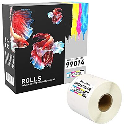 PRESTIGE CARTRIDGE Compatible Rouleau Seiko SLP-SRL 54mm x 101mm Étiquettes (220 étiquettes par rouleau) pour Seiko Smart SLP Pro Plus 100 120 200 220 240 410 420 430 440 450 - Publicité PRESTIGE CARTRIDGE Compatible Rouleau Seiko SLP-SRL 54mm x 101mm Étiquettes (220 étiquettes par rouleau) pour Seiko Smart SLP Pro Plus 100 120 200 220 240 410 420 430 440 450 - Publicité