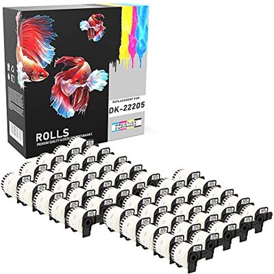 PRESTIGE CARTRIDGE 50 Compatibles DK-22205 62mm x 30.48m Étiquettes continues pour Brother P-Touch QL-500 QL-550 QL-560 QL-570 QL-580N QL-700 QL-720NW QL-800 QL-810W QL-820NWB QL-1050 QL-1060N QL-1100 QL-1110NWB - Publicité PRESTIGE CARTRIDGE 50 Compatibles DK-22205 62mm x 30.48m Étiquettes continues pour Brother P-Touch QL-500 QL-550 QL-560 QL-570 QL-580N QL-700 QL-720NW QL-800 QL-810W QL-820NWB QL-1050 QL-1060N QL-1100 QL-1110NWB - Publicité