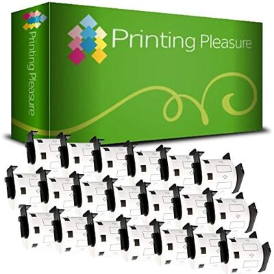 Printing Pleasure 20 x DK11209 Étiquettes d'adressage pour Brother P-Touch QL-500 QL-500BW QL-550 QL-570 QL-700 QL-720NW QL-800 QL-810W QL-820NWB QL-1050 QL-1100 QL-1110NWB 29mm x 62mm 800 Étiquettes par Rouleau - Publicité Printing Pleasure 20 x DK11209 Étiquettes d'adressage pour Brother P-Touch QL-500 QL-500BW QL-550 QL-570 QL-700 QL-720NW QL-800 QL-810W QL-820NWB QL-1050 QL-1100 QL-1110NWB 29mm x 62mm 800 Étiquettes par Rouleau - Publicité