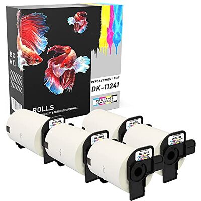 PRESTIGE CARTRIDGE 5x DK11241 102mm x 152mm Papier Étiquettes pour Brother P-Touch QL-1050 QL-1060N QL-1100 QL-1110NWB Etiqueteuses (200 Étiquettes par Rouleau) - Publicité PRESTIGE CARTRIDGE 5x DK11241 102mm x 152mm Papier Étiquettes pour Brother P-Touch QL-1050 QL-1060N QL-1100 QL-1110NWB Etiqueteuses (200 Étiquettes par Rouleau) - Publicité